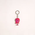 Fish - Abstract Pastel Handpainted Hand-Carved Wooden Keychain 09