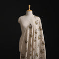 Beige - Kutch Hand Block Ajrakh Print Natural Dyed Cotton Fabric 07