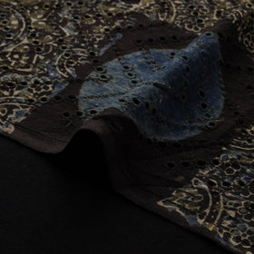 Natural Dyed Ajrakh Hand Block Print Cotton Hakoba Fabric 90