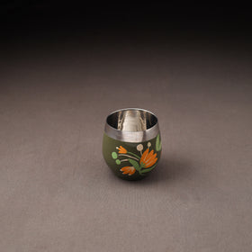 Floral Handpainted Enamelware Stainless Steel Glass 37