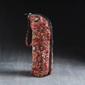 Red Handmade Cotton 1L Water Bottle Cover