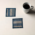 Blue Handmade Cotton Coasters (Set of 2)