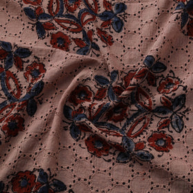 Natural Dyed Ajrakh Hand Block Print Cotton Hakoba Fabric 91