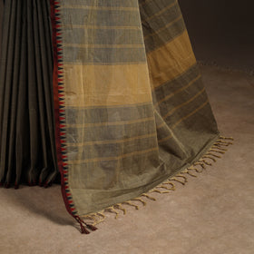 Brown - kandangi chettinad cotton saree with border 96