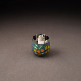 Floral Handpainted Enamelware Stainless Steel Glass 38