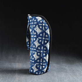 Blue Handmade Cotton 1L Water Bottle Cover