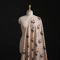 Beige - Kutch Hand Block Ajrakh Print Natural Dyed Cotton Fabric 13