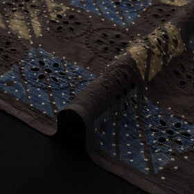 Natural Dyed Ajrakh Hand Block Print Cotton Hakoba Fabric 92