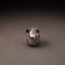 Floral Handpainted Enamelware Stainless Steel Glass 40