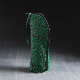 Green Handmade Cotton 1L Water Bottle Cover