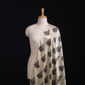 Kutch Hand Block Ajrakh Print Natural Dyed Mashru Silk Fabric 12