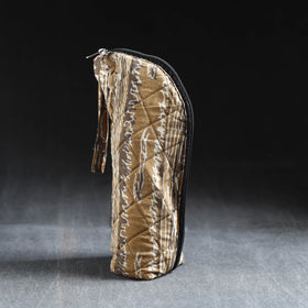 Brown Handmade Cotton 1L Water Bottle Cover