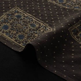 Natural Dyed Ajrakh Hand Block Print Cotton Hakoba Fabric 94