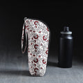 Beige Handmade Cotton 1L Water Bottle Cover