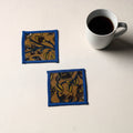 Yellow Handmade Cotton Coasters (Set of 2)