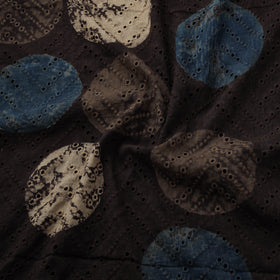 Natural Dyed Ajrakh Hand Block Print Cotton Hakoba Fabric 95