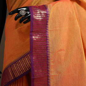 Orange - kandangi chettinad cotton saree with border 98