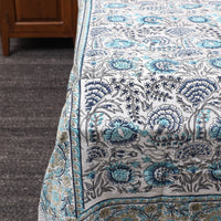 Multicolor - Pure Cotton Single Sanganeri Print Bed Cover 47