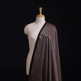 Kutch Hand Block Ajrakh Print Natural Dyed Mashru Silk Fabric 06