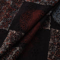 Natural Dyed Ajrakh Hand Block Print Cotton Hakoba Fabric 97