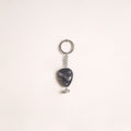 Face Mask - Abstract Pastel Handpainted Hand-Carved Wooden Keychain 20