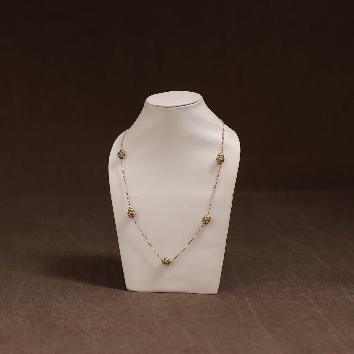 Miharu Tribal Dokra Brass Necklace 02