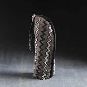 Grey Handmade Cotton 1L Water Bottle Cover