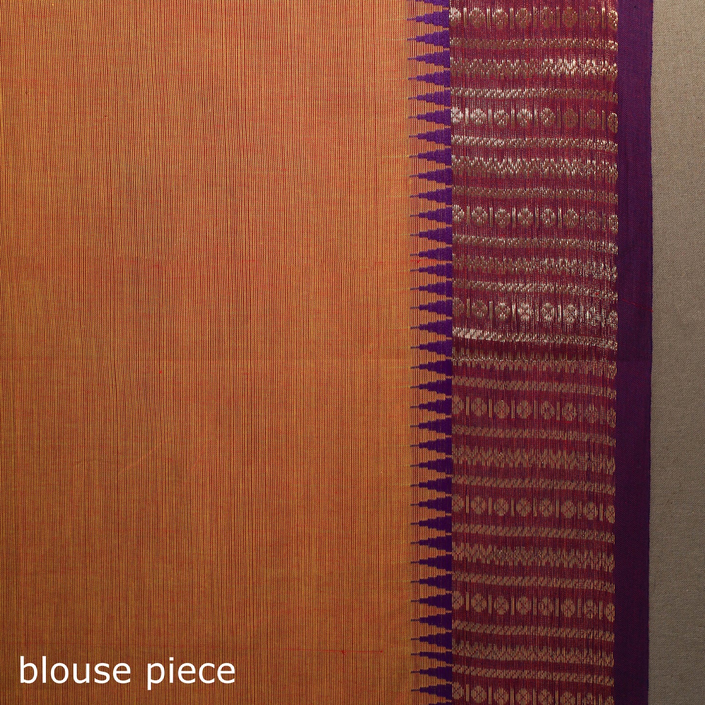 Orange - kandangi chettinad cotton saree with border 98