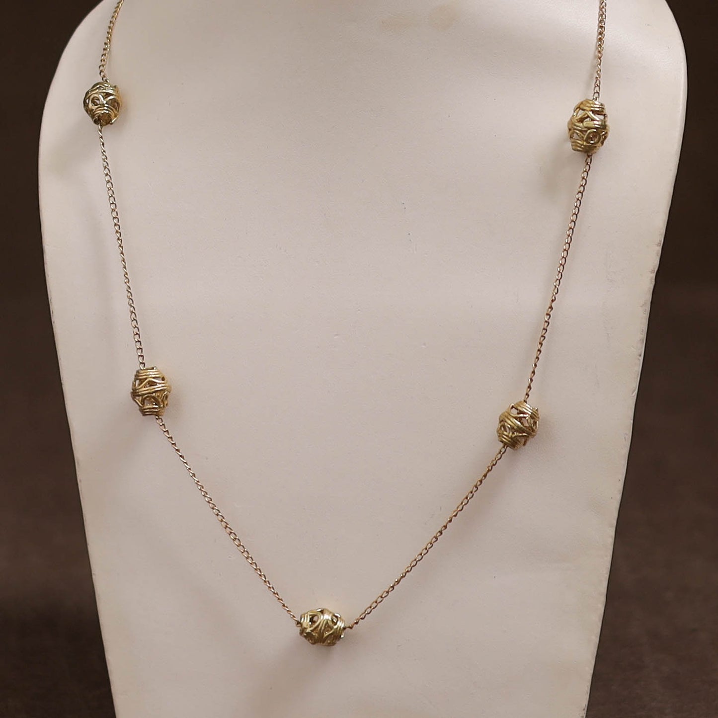 Miharu Tribal Dokra Brass Necklace 02