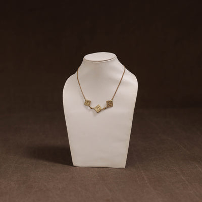 Miharu Tribal Dokra Brass Choker Necklace 03