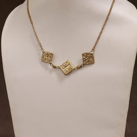 Miharu Tribal Dokra Brass Choker Necklace 03