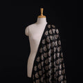 Kutch Hand Block Ajrakh Print Natural Dyed Mashru Silk Fabric 01
