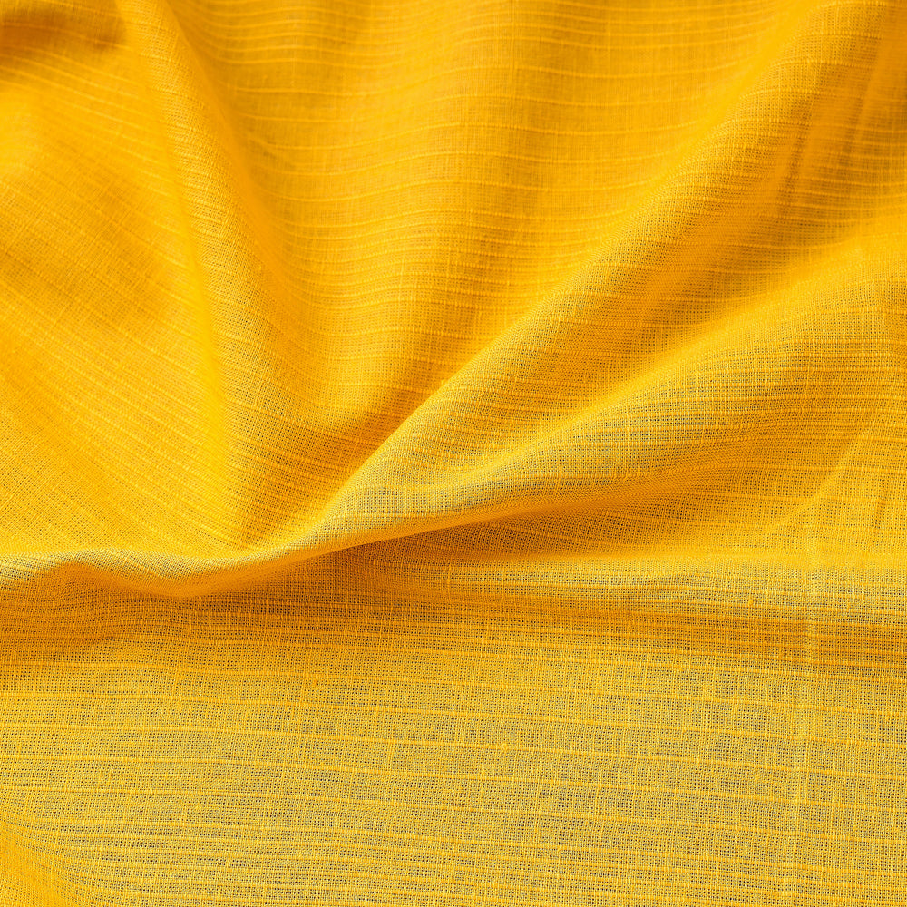 Yellow - Pre-Shrunk Plain Rib Stripes Cotton Fabric