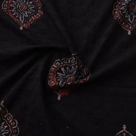 Natural Dyed Ajrakh Hand Block Print Cotton Hakoba Fabric 99