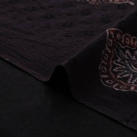 Natural Dyed Ajrakh Hand Block Print Cotton Hakoba Fabric 99