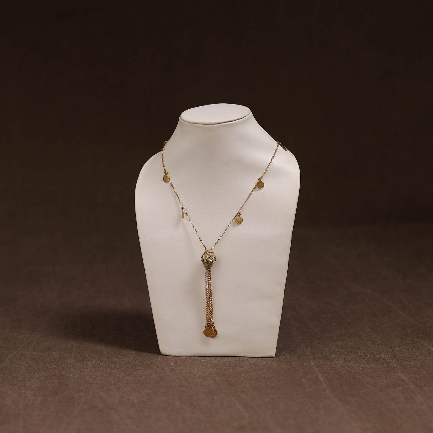 Miharu Tribal Dokra Brass Pendant Necklace 07