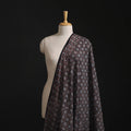 Black - Hand Block Ajrakh Print Natural Dyed Pure Mul Cotton Fabric 07