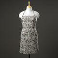 Beige Kalamkari Block Printed Cotton Apron with Pocket 