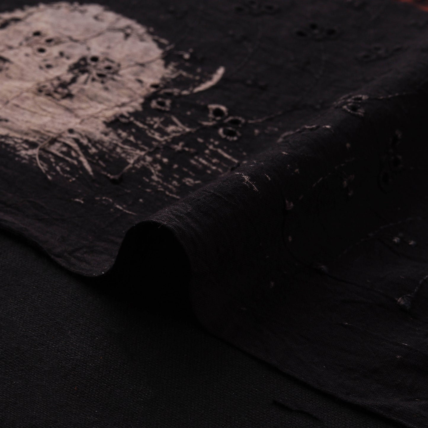 Natural Dyed Ajrakh Hand Block Print Cotton Hakoba Fabric 100