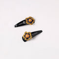  Handmade Thread Work Tik-Tak Hair Clips (Set of 2) 