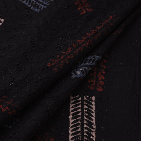 Natural Dyed Ajrakh Hand Block Print Cotton Hakoba Fabric 101