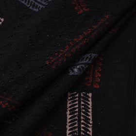 Natural Dyed Ajrakh Hand Block Print Cotton Hakoba Fabric 101