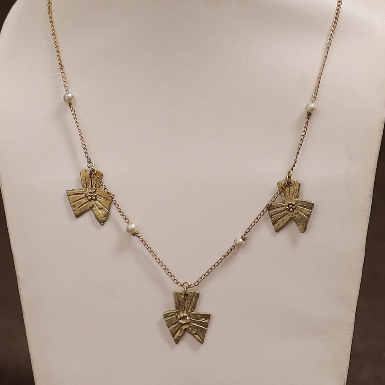 Miharu Tribal Dokra Brass Necklace 08