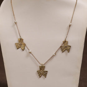 Miharu Tribal Dokra Brass Necklace 08