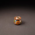 Floral Handpainted Enamelware Stainless Steel Ghee Pot 47