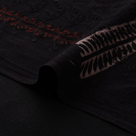Natural Dyed Ajrakh Hand Block Print Cotton Hakoba Fabric 101