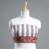 Multicolor - Sanganeri Block Printed Cotton Blouse Piece