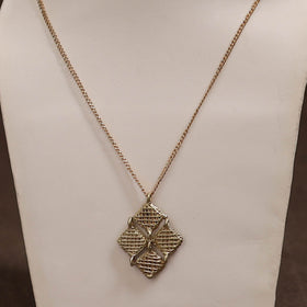 Miharu Tribal Dokra Brass Pendant Necklace 09