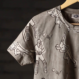 Bindaas art printed cotton unisex round neck t-shirt 08