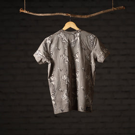 Bindaas art printed cotton unisex round neck t-shirt 08